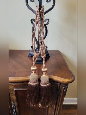 Macy's Gold and Brown Tassel Tiebacks